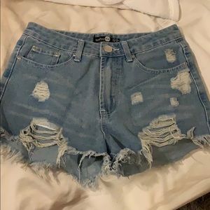 Denim shorts